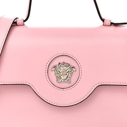 Versace Shiny Calfskin La Medusa Small Top Handle Shoulder Bag Pink 7 of 9