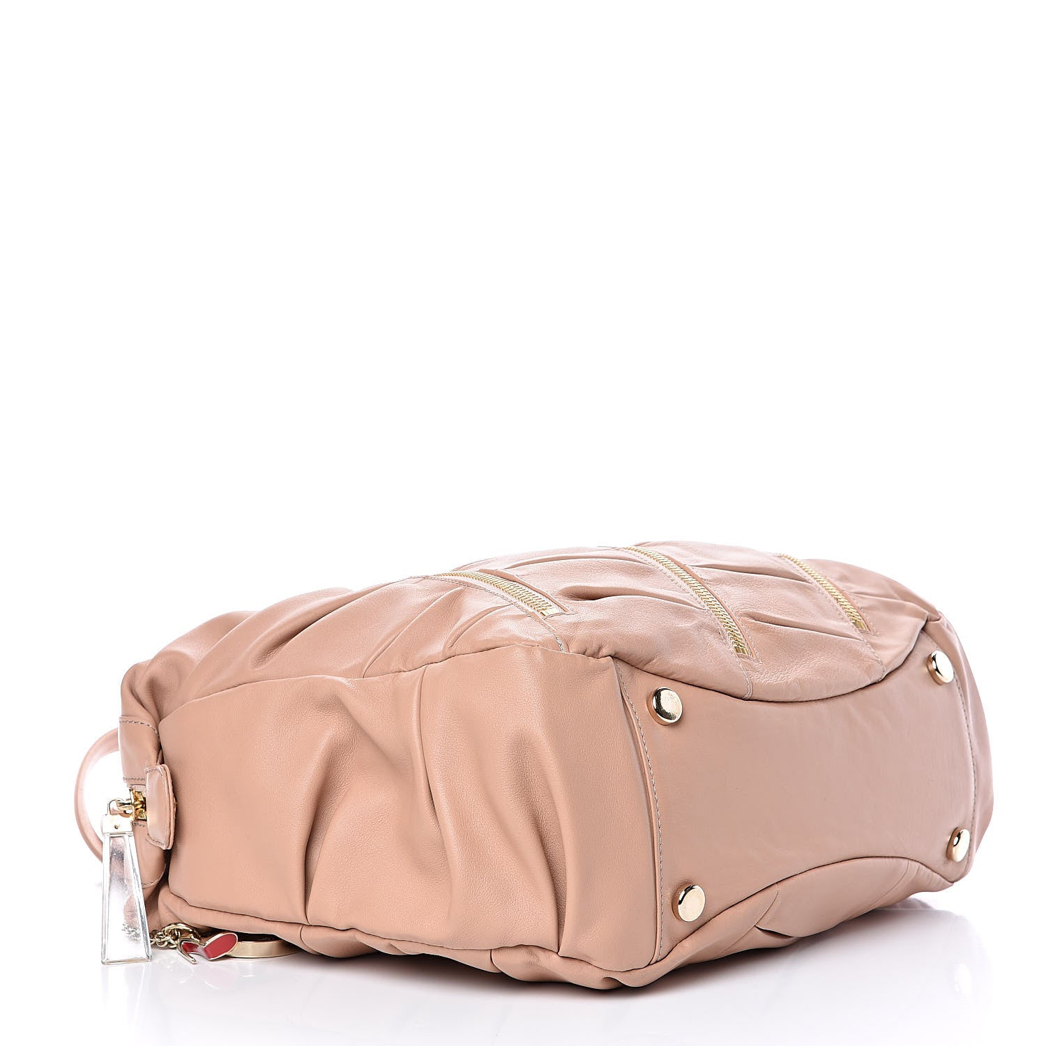 Christian Louboutin Calfskin Medium Pillow Softy Satchel Nude 4 of 12