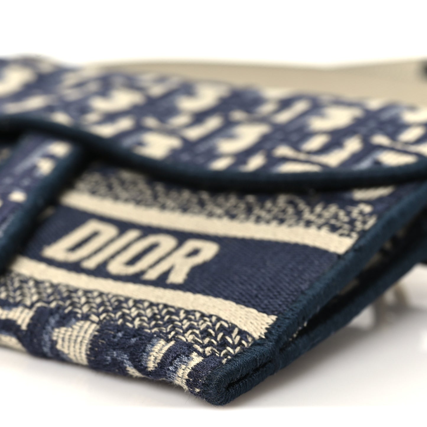 Oblique Slim Saddle Pouch Blue