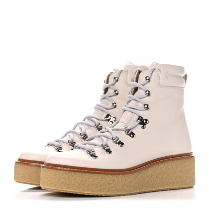 Hermes Calfskin Discovery Ankle Boot 38 White 3 of 10