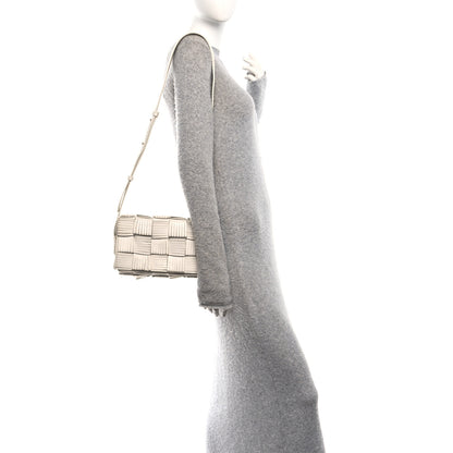 Bottega Veneta Nappa Maxi Intrecciato Fringed Cassette Crossbody Bag White 2 of 10