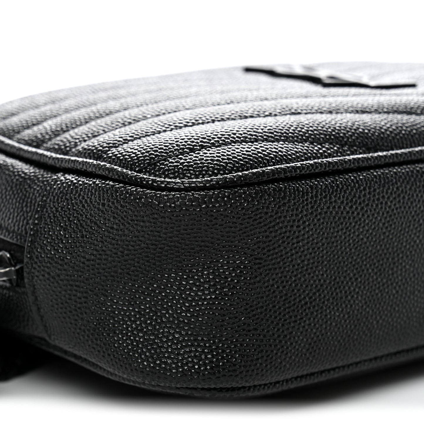 Grain De Poudre Matelasse Monochrome Monogram Mini Lou Camera Bag Black