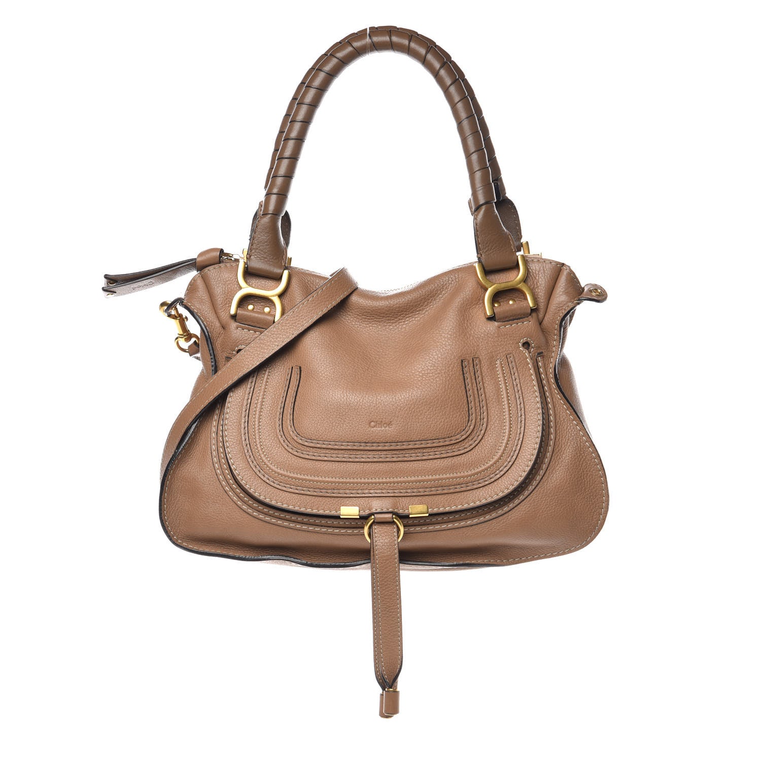 Chloe Calfskin Medium Marcie Satchel Nut 1 of 17