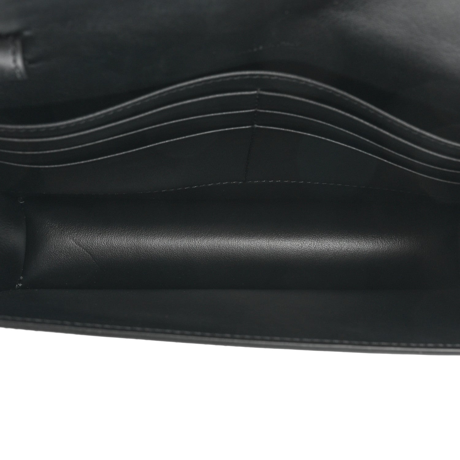 Celine Shiny Calfskin Triomphe Margo Wallet on Chain Black 5 of 11