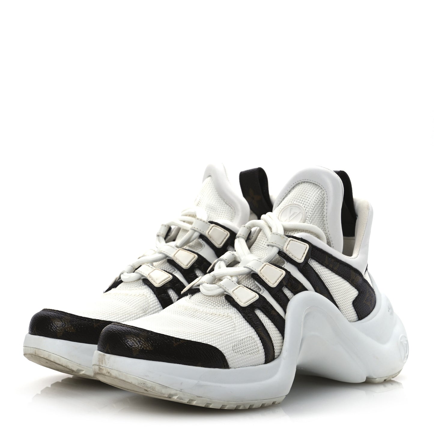 Patent Monogram LV Archlight Sneakers 38 White