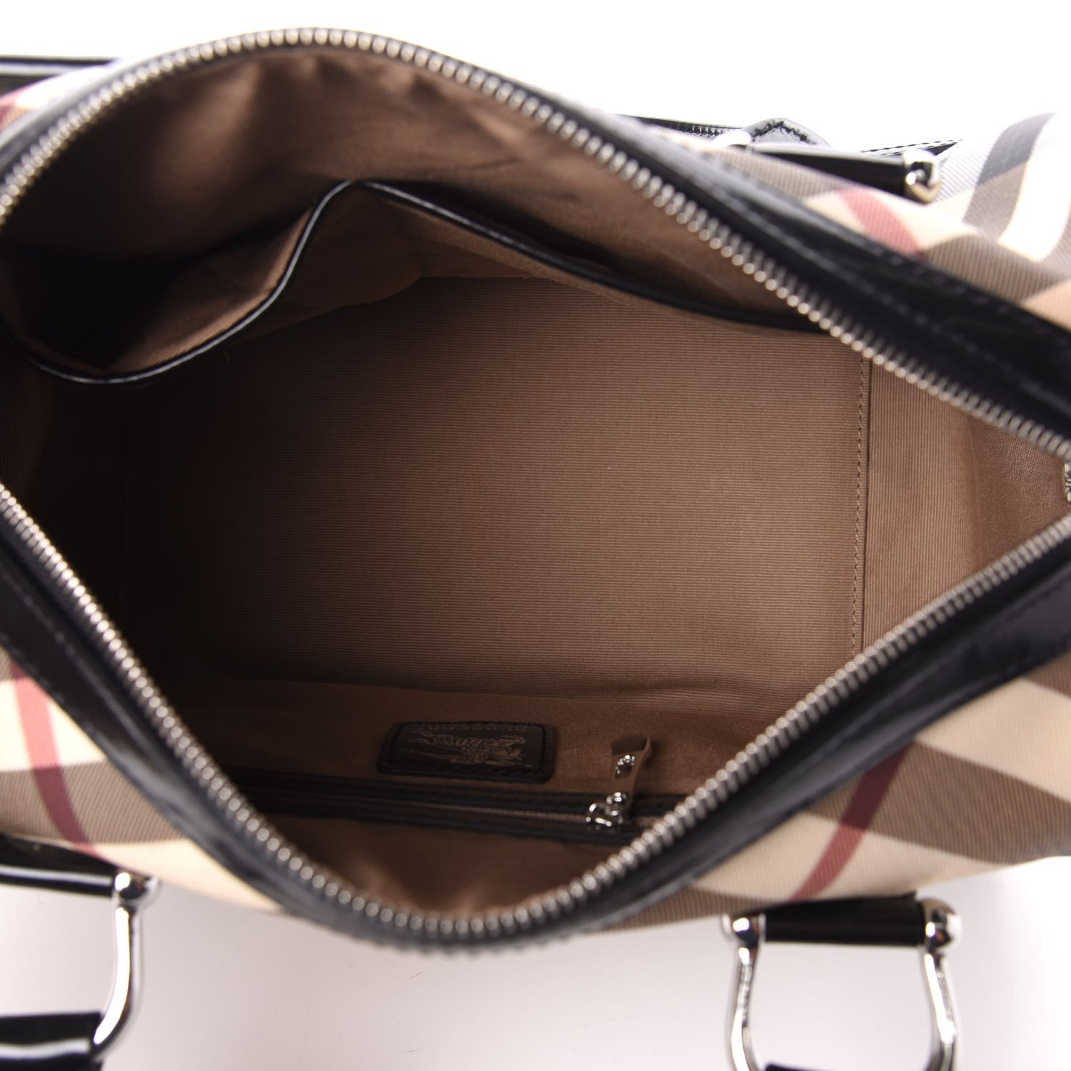 Burberry Nova Check Bowling Bag Black 5 of 9