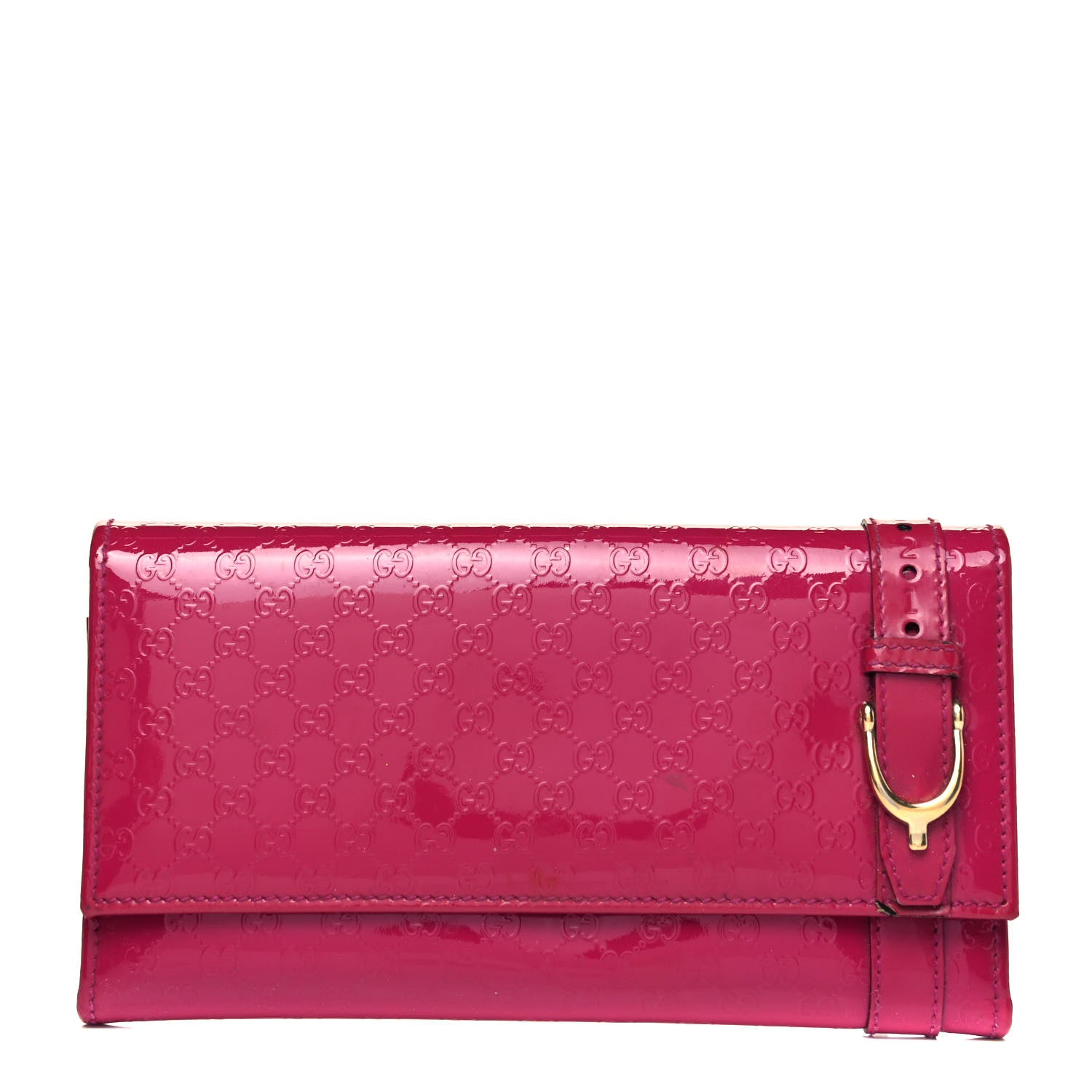 Gucci Patent Microguccissima Nice Wallet Bright Bouganville 1 of 9