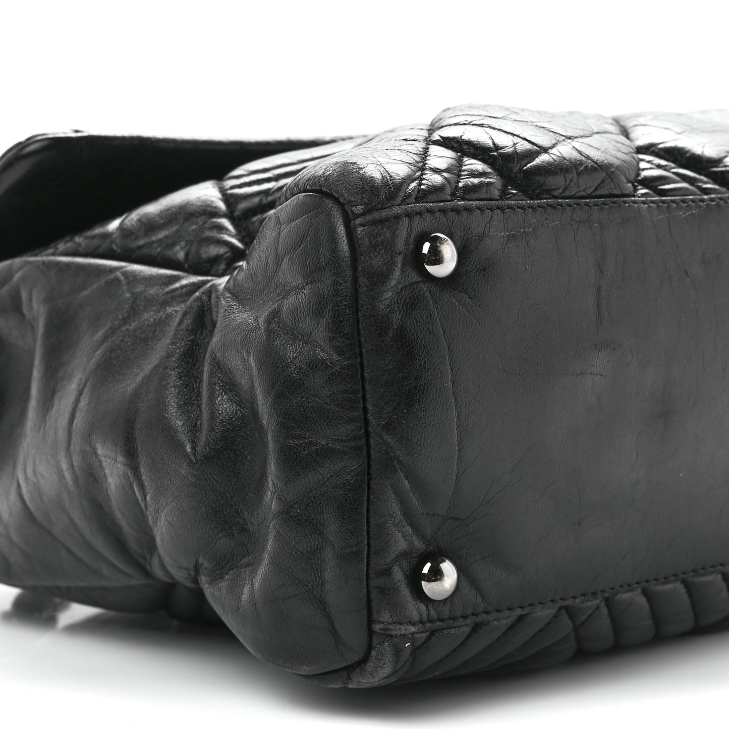 Lambskin In and Out XL Maxi Flap Black
