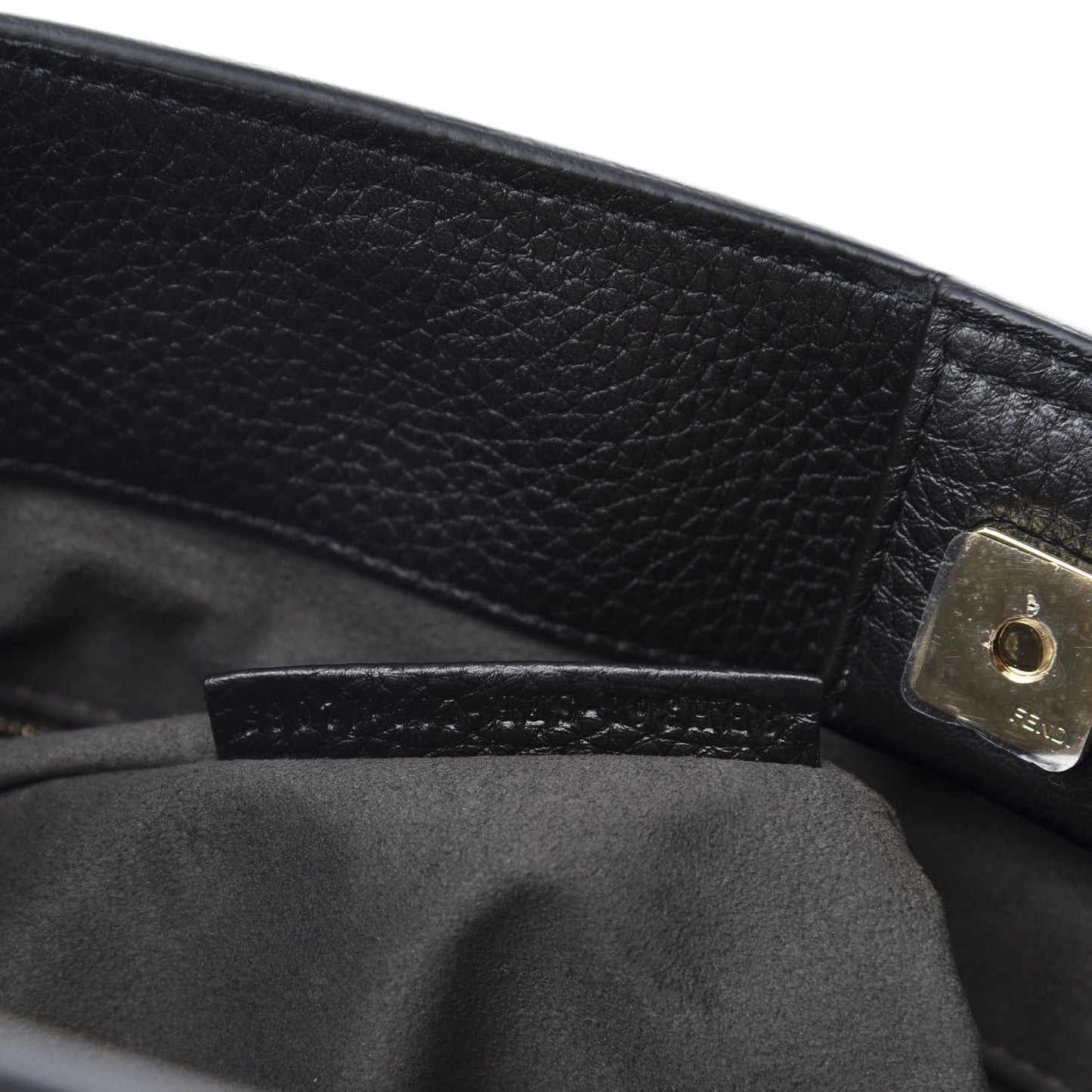 Cuoio Romano Selleria Medium FF Tote Black
