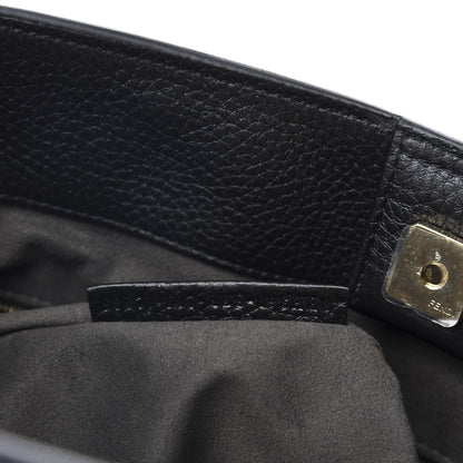 Fendi Cuoio Romano Selleria Medium FF Tote Black 8 of 10