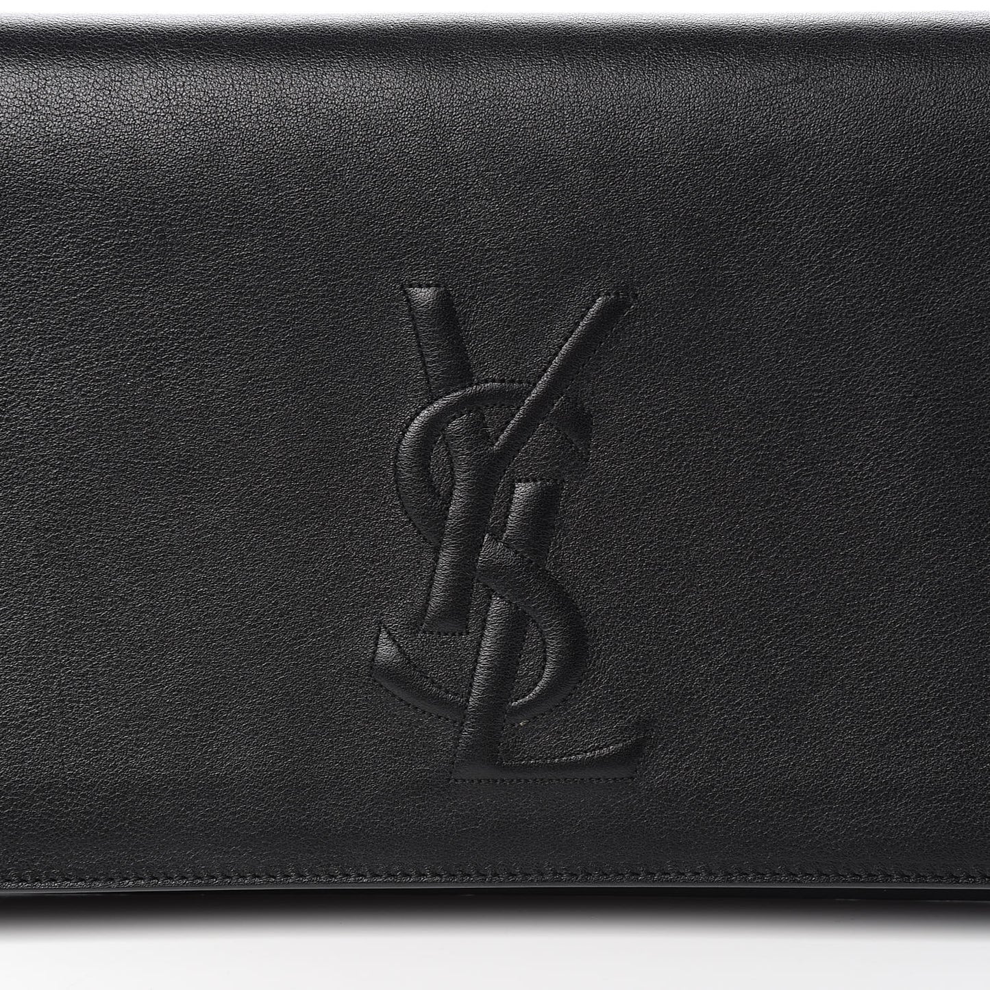 Calfskin Monogram Large Belle De Jour Clutch Black