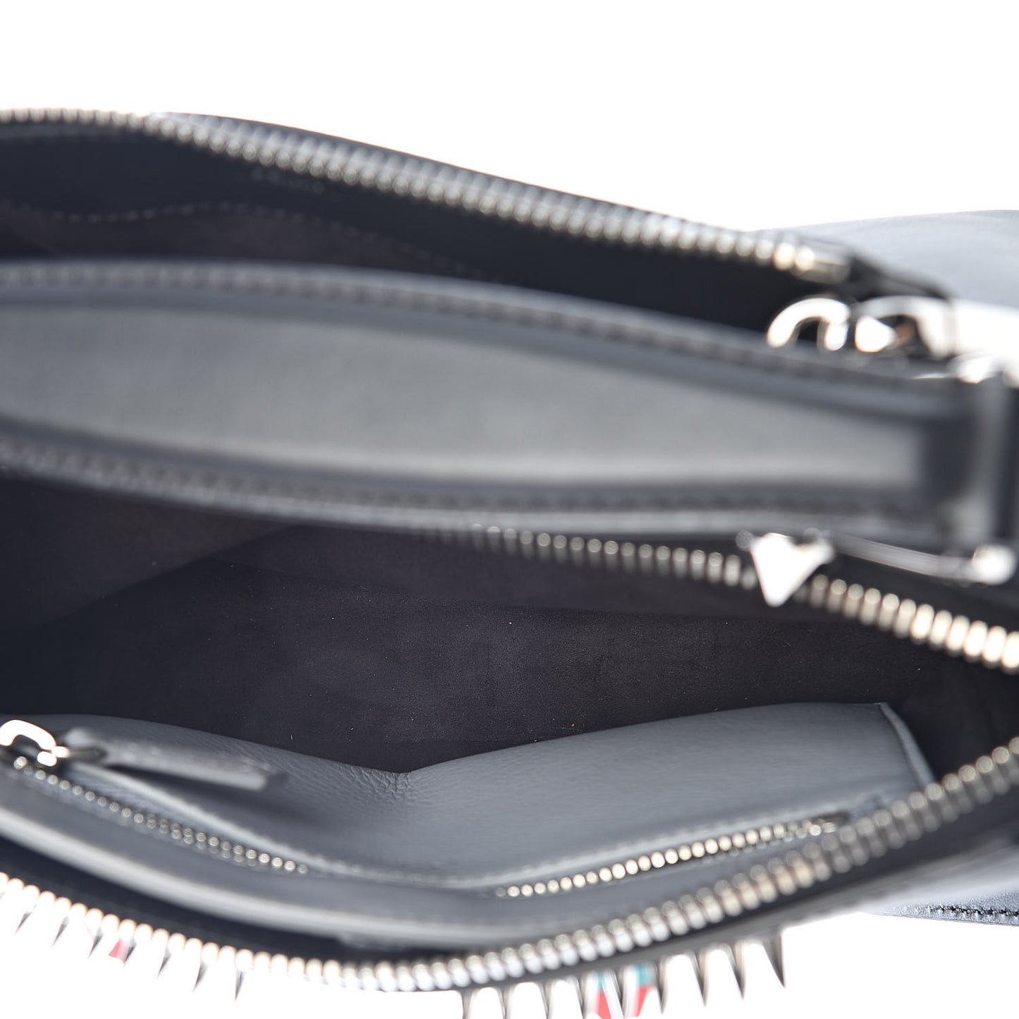 Vitello Baltico Hypnoteyes Studded Small Dotcom Click Chain Satchel Black