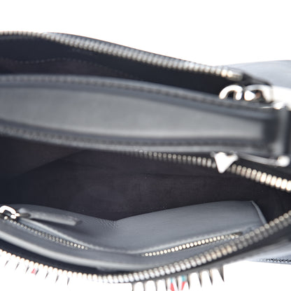 Fendi Vitello Baltico Hypnoteyes Studded Small Dotcom Click Chain Satchel Black 6 of 11