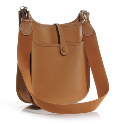 Hermes Epsom Evelyne II PM Tabac Camel 3 of 7