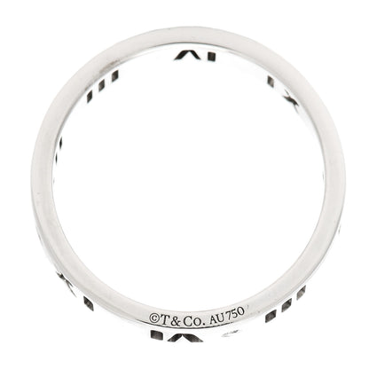 Tiffany 18K White Gold Diamond Atlas Pierced Ring 49 4.75 4 of 4