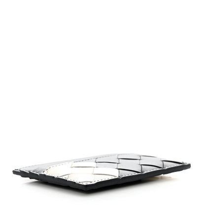 Bottega Veneta Calfskin Intrecciato Card Case Space White 4 of 8