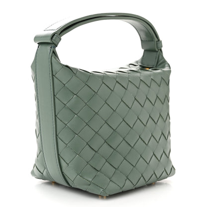Bottega Veneta Calfskin Nappa Intrecciato Candy Wallace Aloe 3 of 11