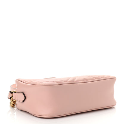 Gucci Calfskin Matelasse Small GG Marmont Chain Shoulder Bag Perfect Pink 4 of 11