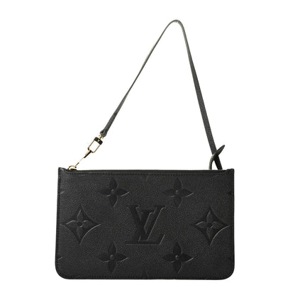 Louis Vuitton Empreinte Monogram Giant Neverfull MM Pochette Black 1 of 5