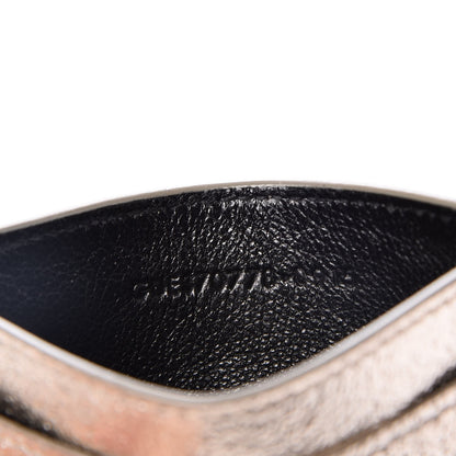 Saint Laurent Metallic Calfskin Monogram Credit Card Case Gold 7 of 8