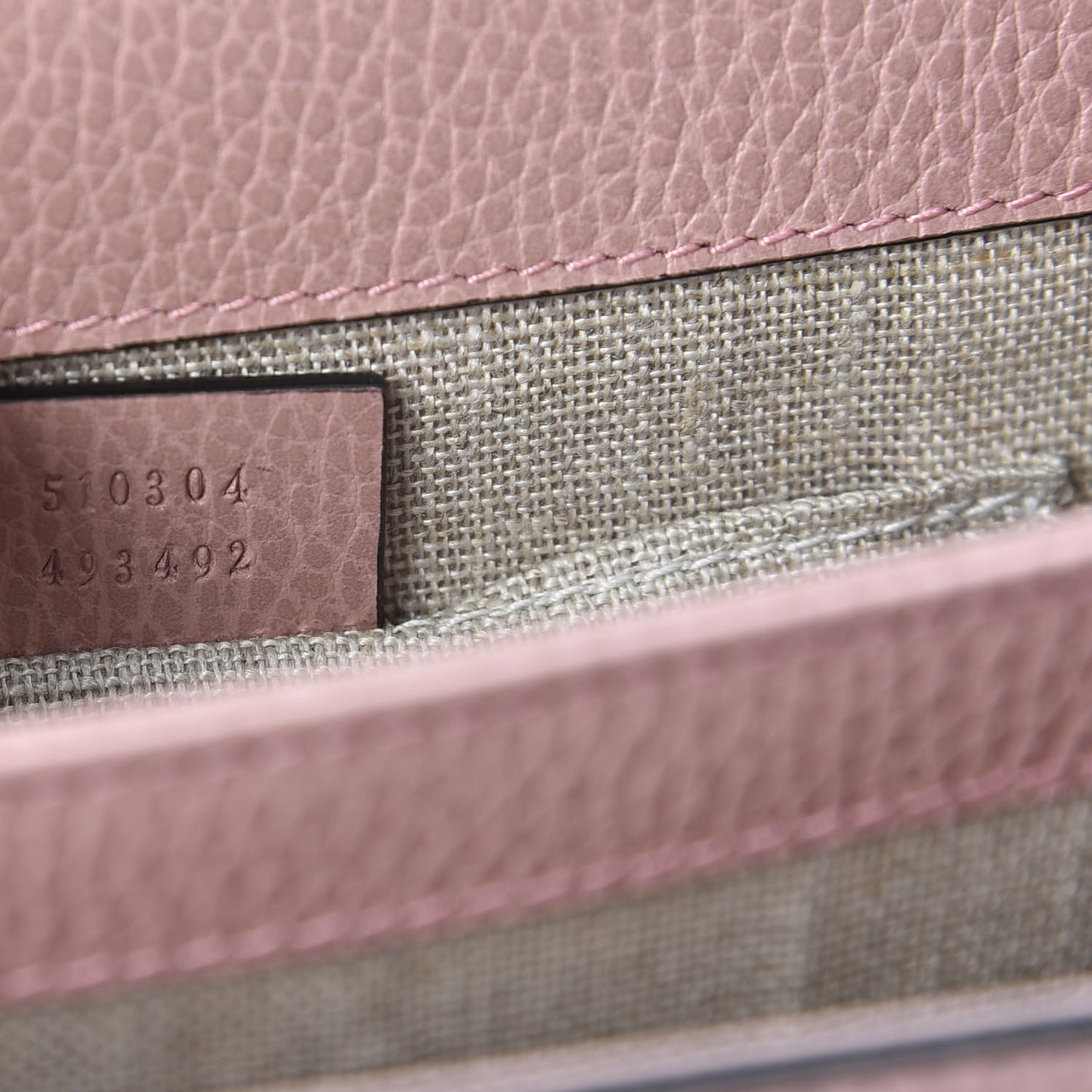 Dollar Calfskin Small Interlocking G Shoulder Bag Soft Pink