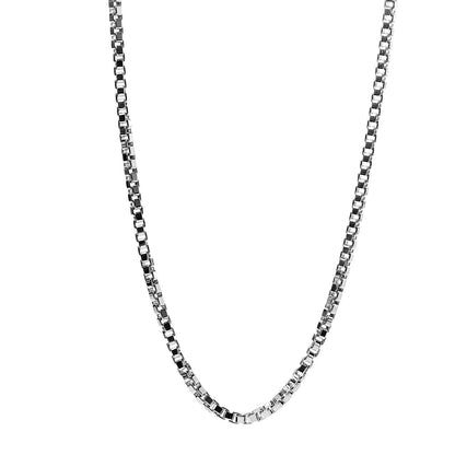 Tiffany Sterling Silver 4mm Venetian Link Necklace 1 of 7