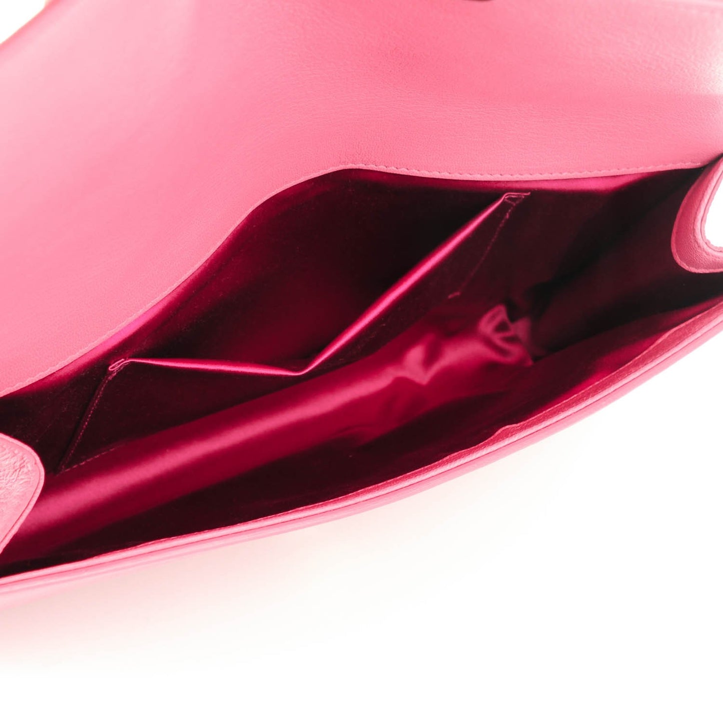 Calfskin Monogram Large Belle De Jour Clutch Pink