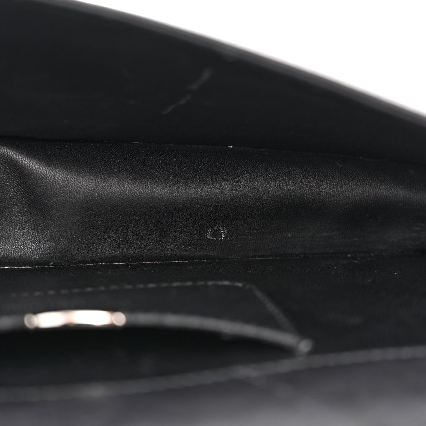 Calfskin Paradise Diorama Croisiere Chain Wallet Black