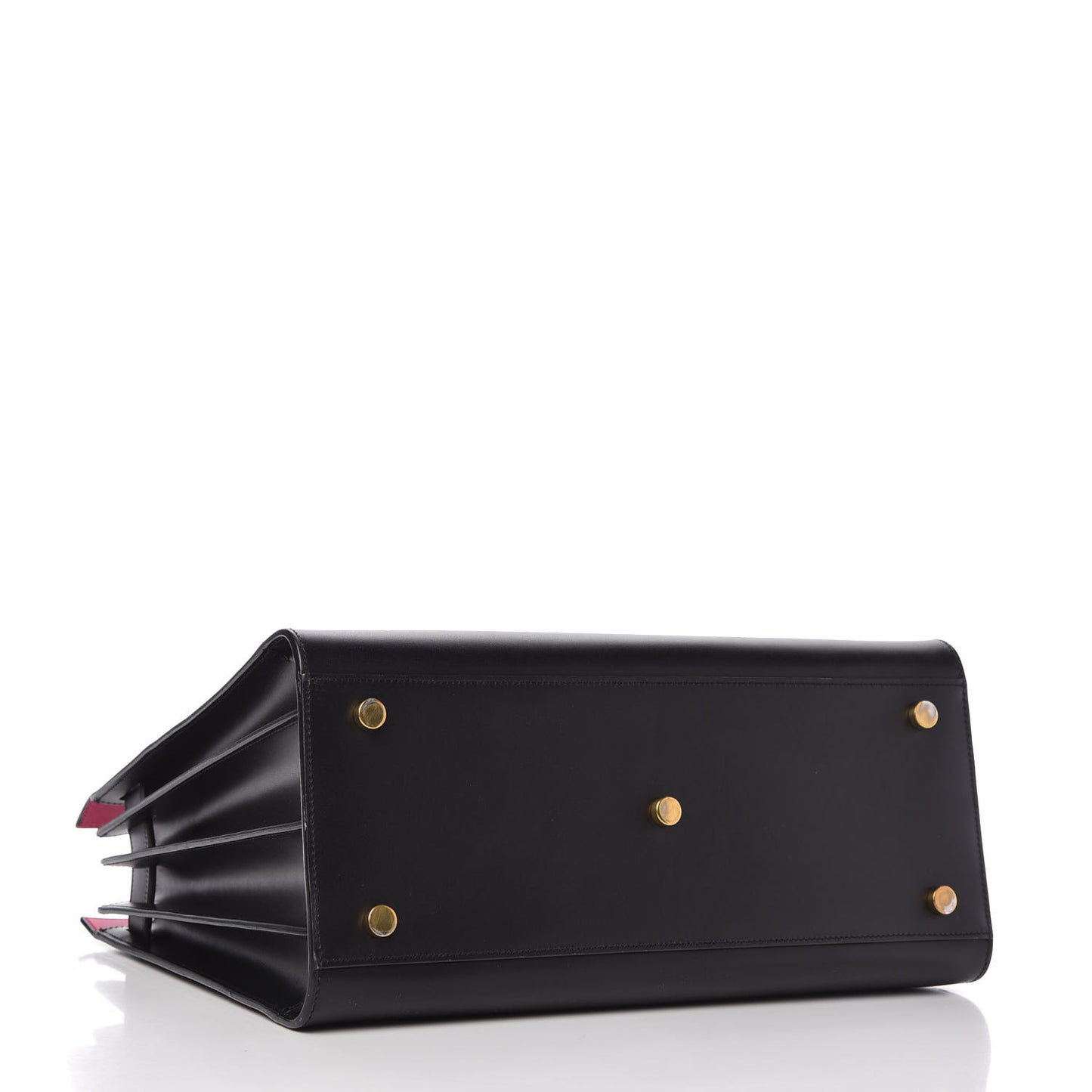 Calfskin Small Sac De Jour Black Fuchsia