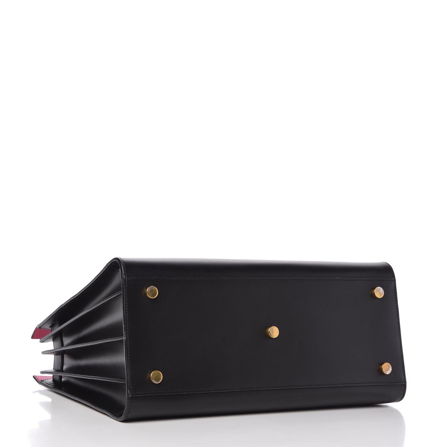 Saint Laurent Calfskin Small Sac De Jour Black Fuchsia 4 of 9