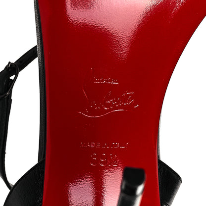 Christian Louboutin Kid Crystal Jewel Queen Sandals 39.5 Black 6 of 8