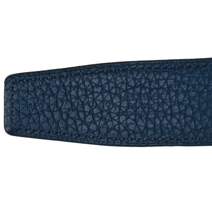 Hermes Swift Togo 32mm H Belt 110 Black Bleu De Prusse 3 of 9