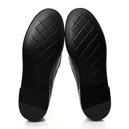Chanel Lambskin Quilted CC Turnlock Loafers 37.5 Black 6 of 8
