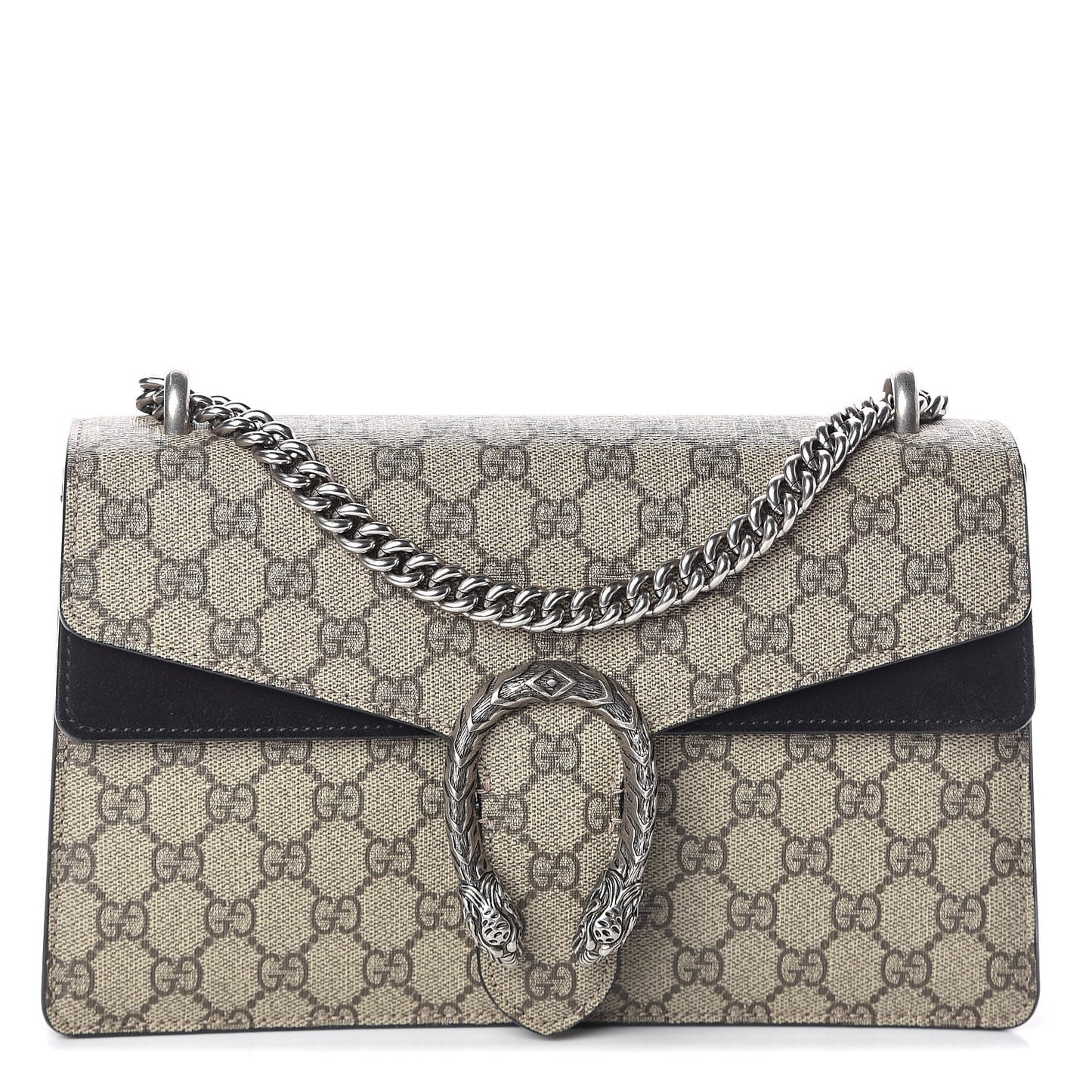 GG Supreme Monogram Small Dionysus Shoulder Bag Black