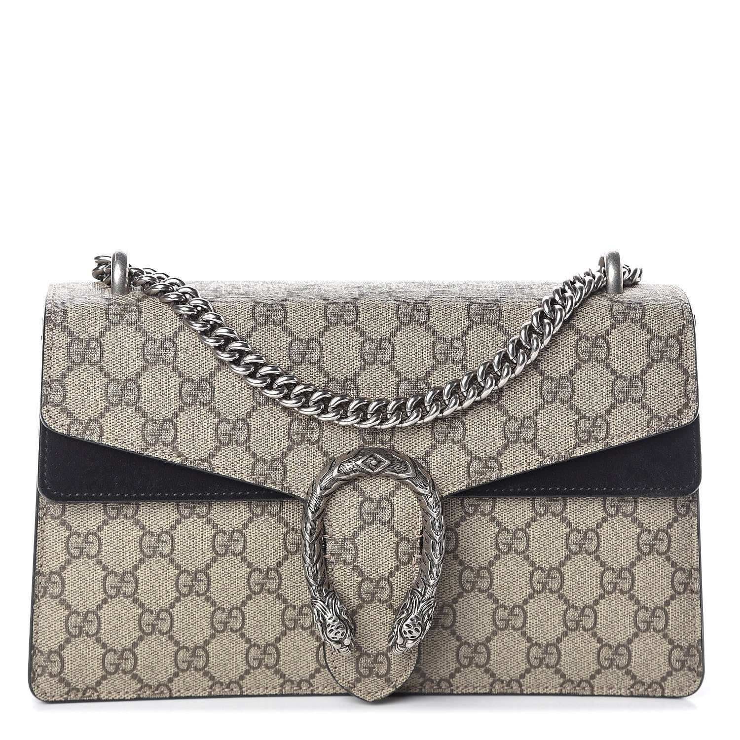Gucci GG Supreme Monogram Small Dionysus Shoulder Bag Black 1 of 11