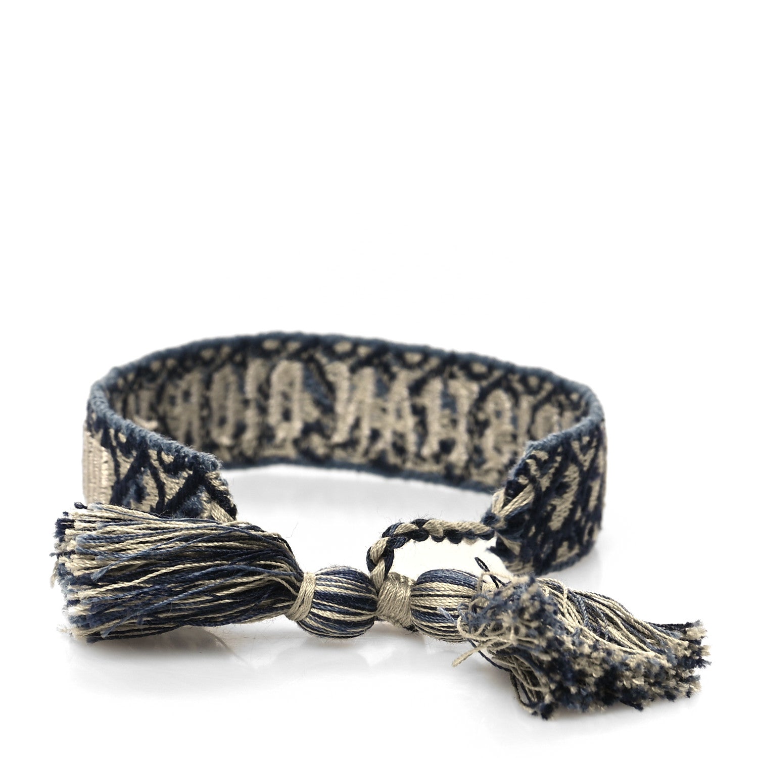 Christian Dior Woven Cotton J'Adior Friendship Bracelet Navy 3 of 3