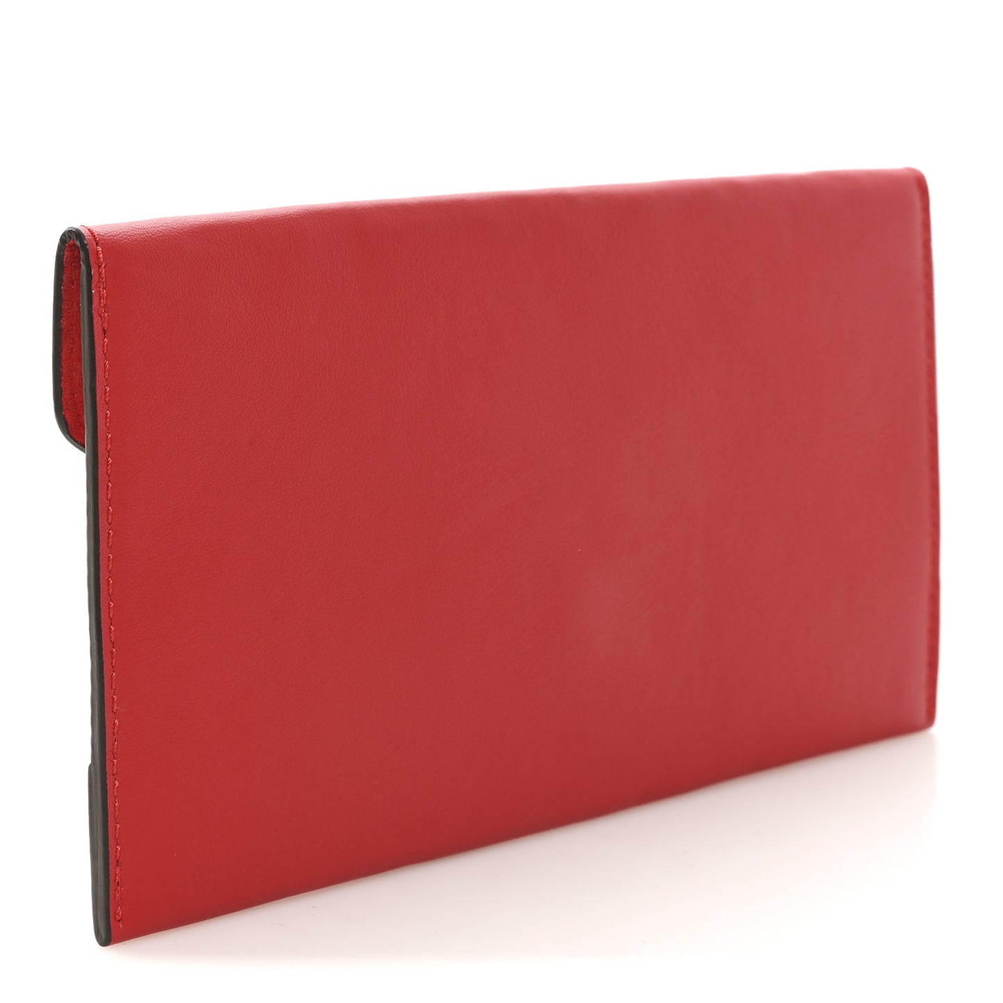 Calfskin Envelope Pouch Red