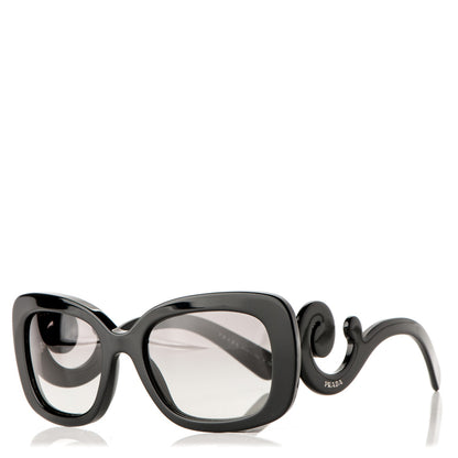 Prada Acetate Baroque Sunglasses SPR 27O Black 1 of 8