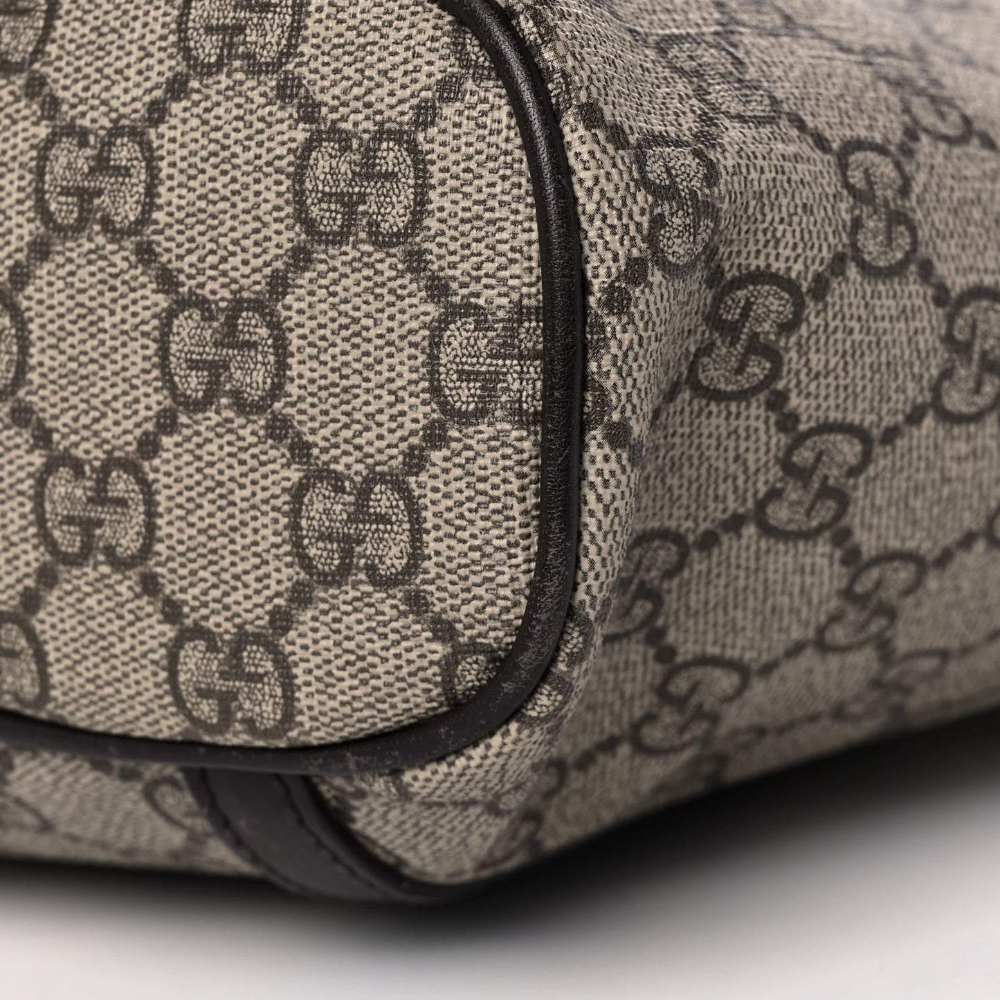 GG Supreme Monogram Medium Joy Tote Dark Brown