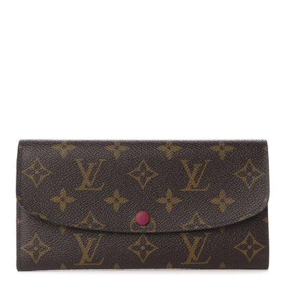 Louis Vuitton Monogram Emilie Wallet Fuchsia 1 of 8