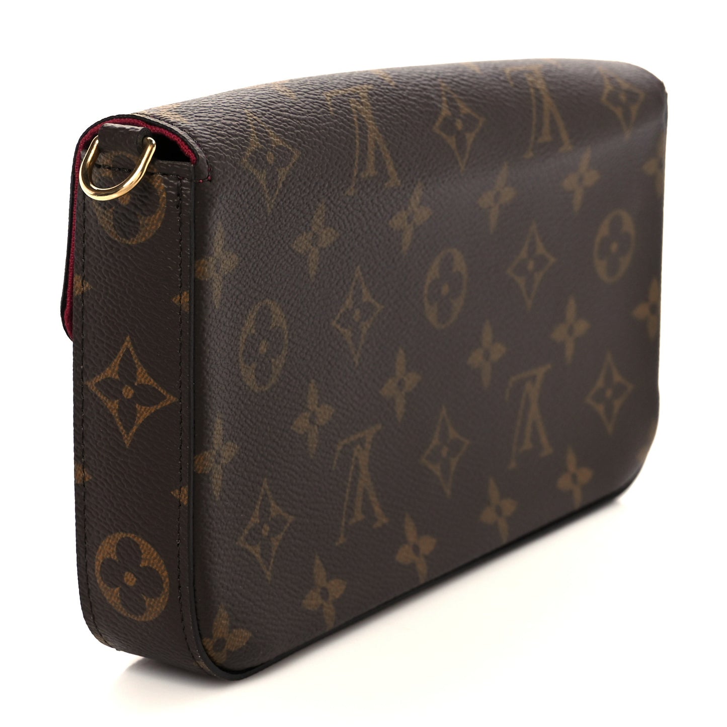 Monogram Pochette Felicie Chain Wallet Fuchsia