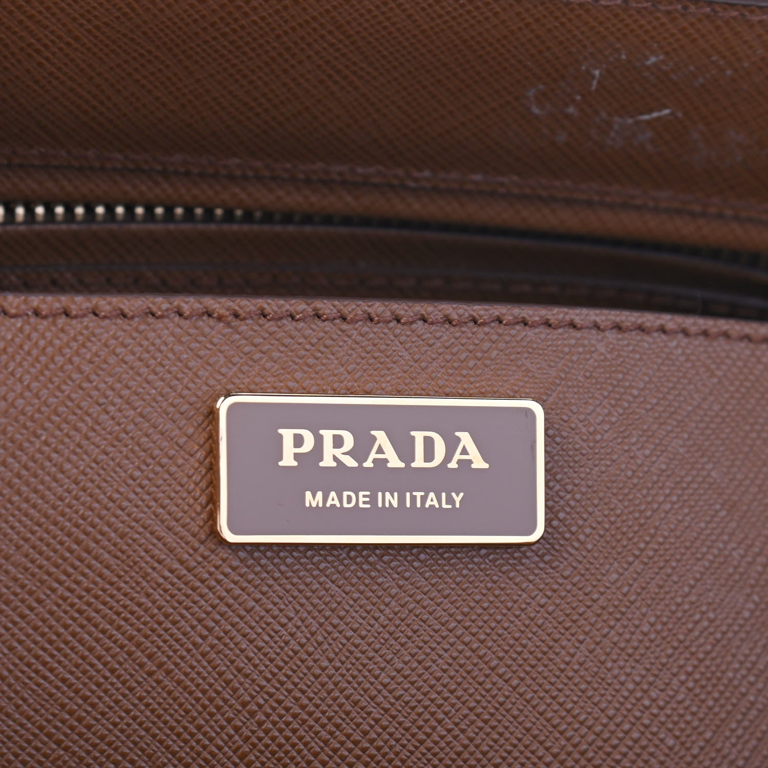 Prada Saffiano Lux Large Galleria Double Zip Tote Caramel 6 of 10