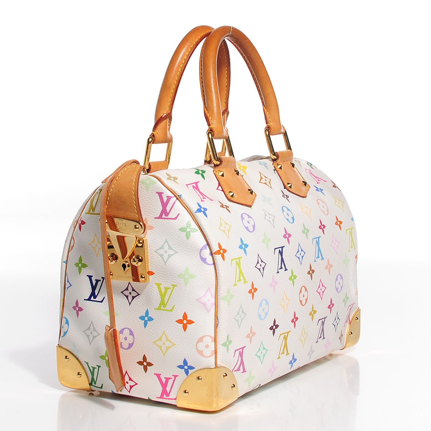 Louis Vuitton Monogram Multicolor Speedy 30 White 3 of 7