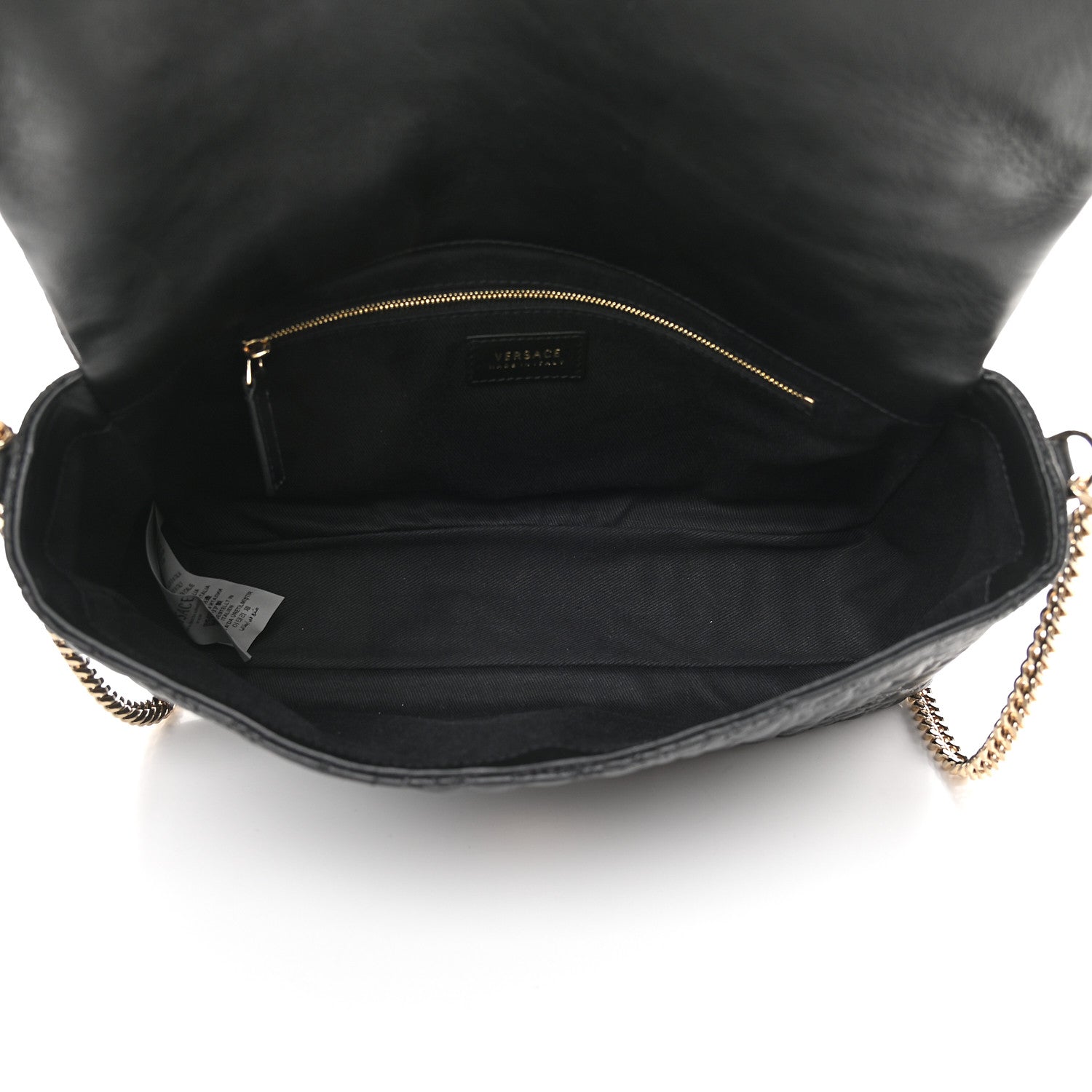 Versace Nappa Barocco Quilted Vanitas Crossbody Black 5 of 8