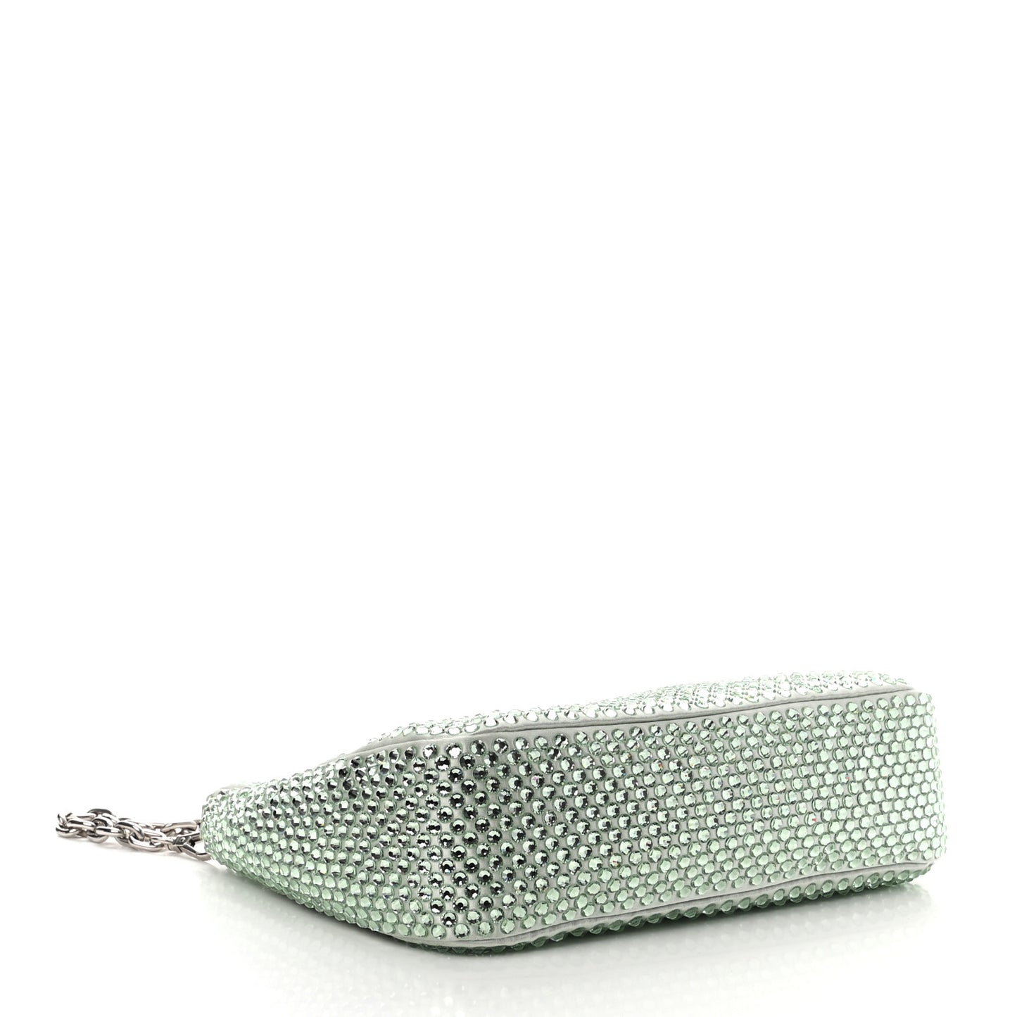 Satin Crystal Re-Edition 2005 Shoulder Bag Acqua