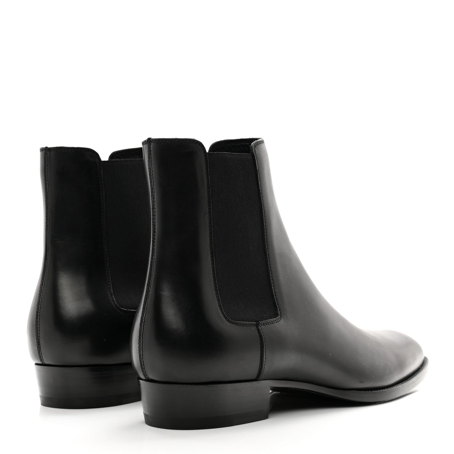 Calfskin Mens Wyatt Chelsea Boots 45.5 Black