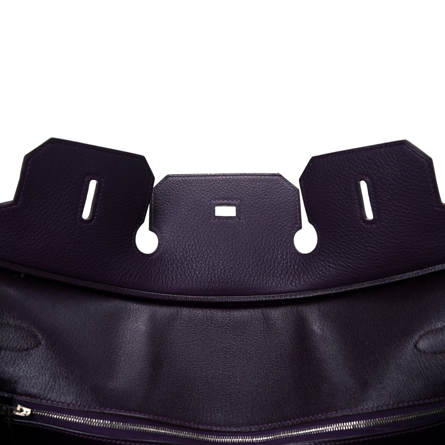 Hermes Taurillon Clemence Birkin 40 Raisin 17 of 46