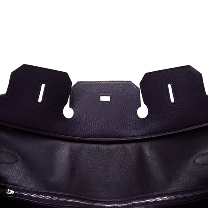Hermes Taurillon Clemence Birkin 40 Raisin 17 of 46