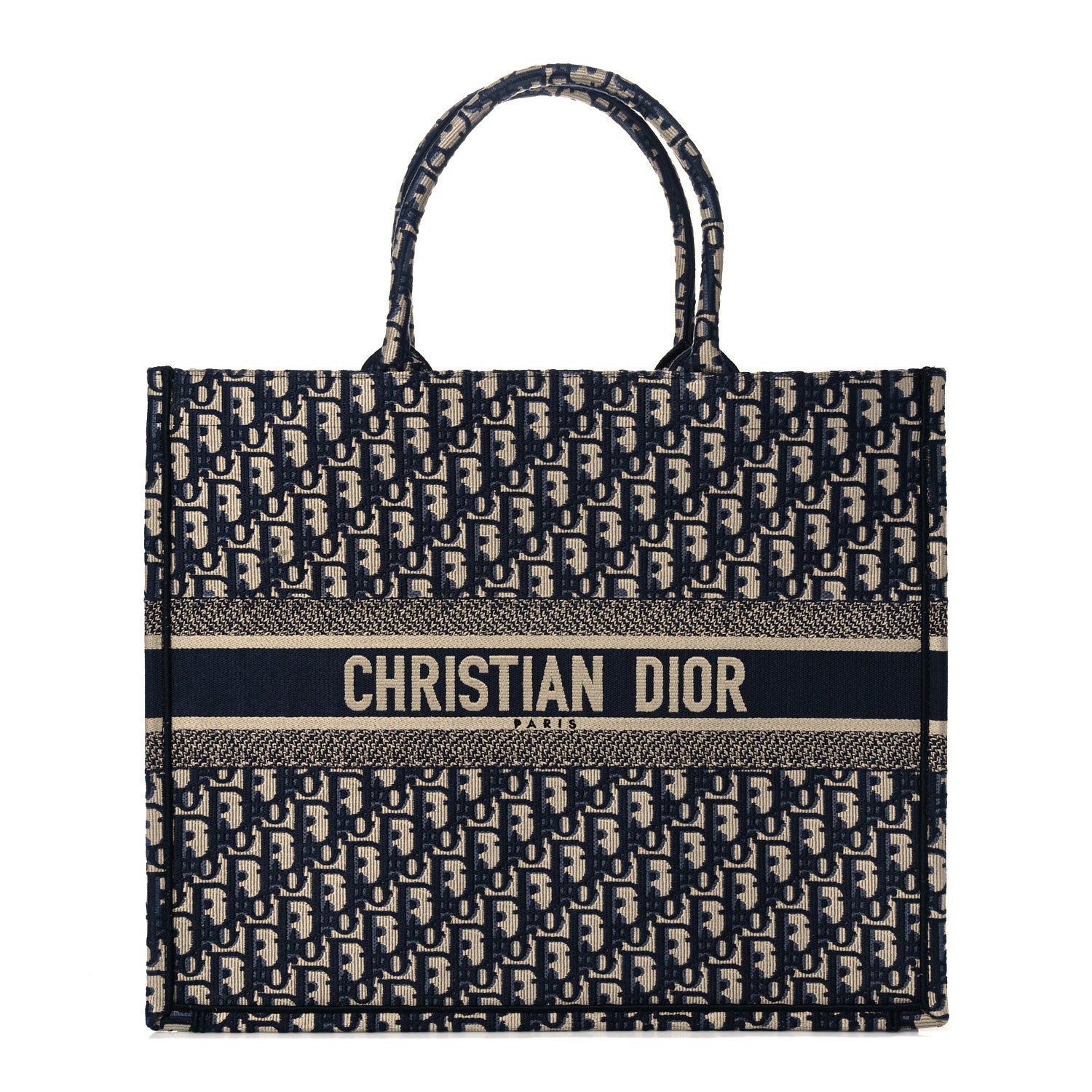 Christian Dior Oblique Book Tote Blue Multicolor 1 of 8