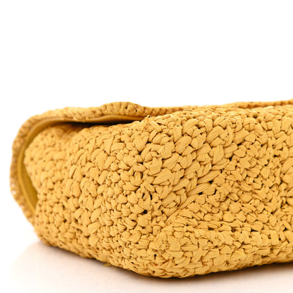 Saint Laurent Raffia Monogram Medium Jamie Yellow 9 of 10
